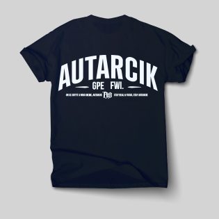 Photo tee-shirt bleu marine avec motif